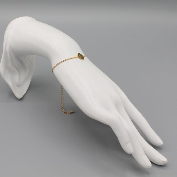 Jewelry bracelet bird animal branch tree nature yellow gold tone minimalist new - Picture 4 of 6